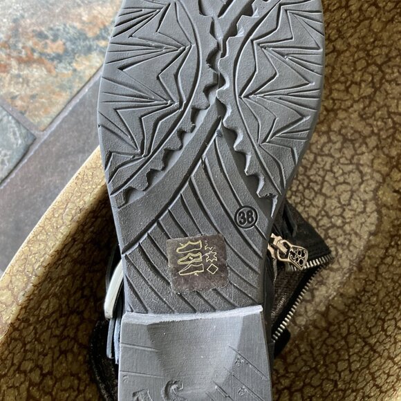 A.S.98 New Leather Boots, metallic black, in size 38 - Picture 9 of 10